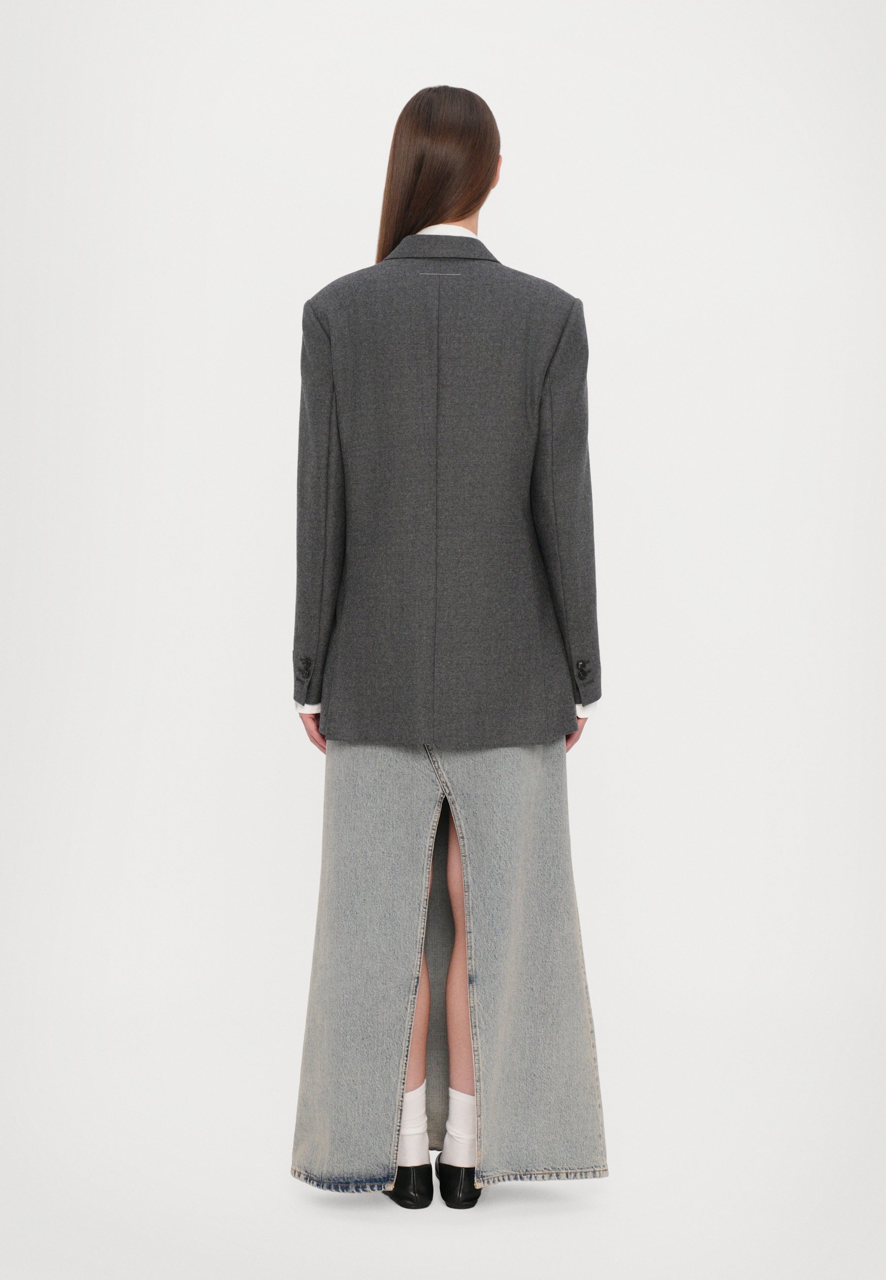 Jaqueta MM6 Maison Margiela - Blazer - cinza escuro