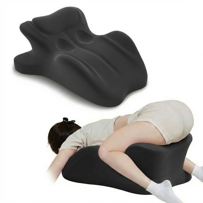 Cuscino ergonomico con angolazione perfetta di 27°, cuscino multifunzionale regolabile in memory foam (nero)