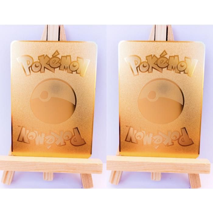 Lote de 2 cartas metálicas de Pokémon: Mew + Mewtwo, versión francesa de 1996.