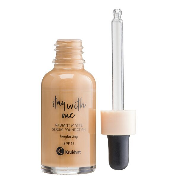Kruidvat Stay With Me 048 N Deep Praline Radiant Matte Serum Foundation<br>30ml