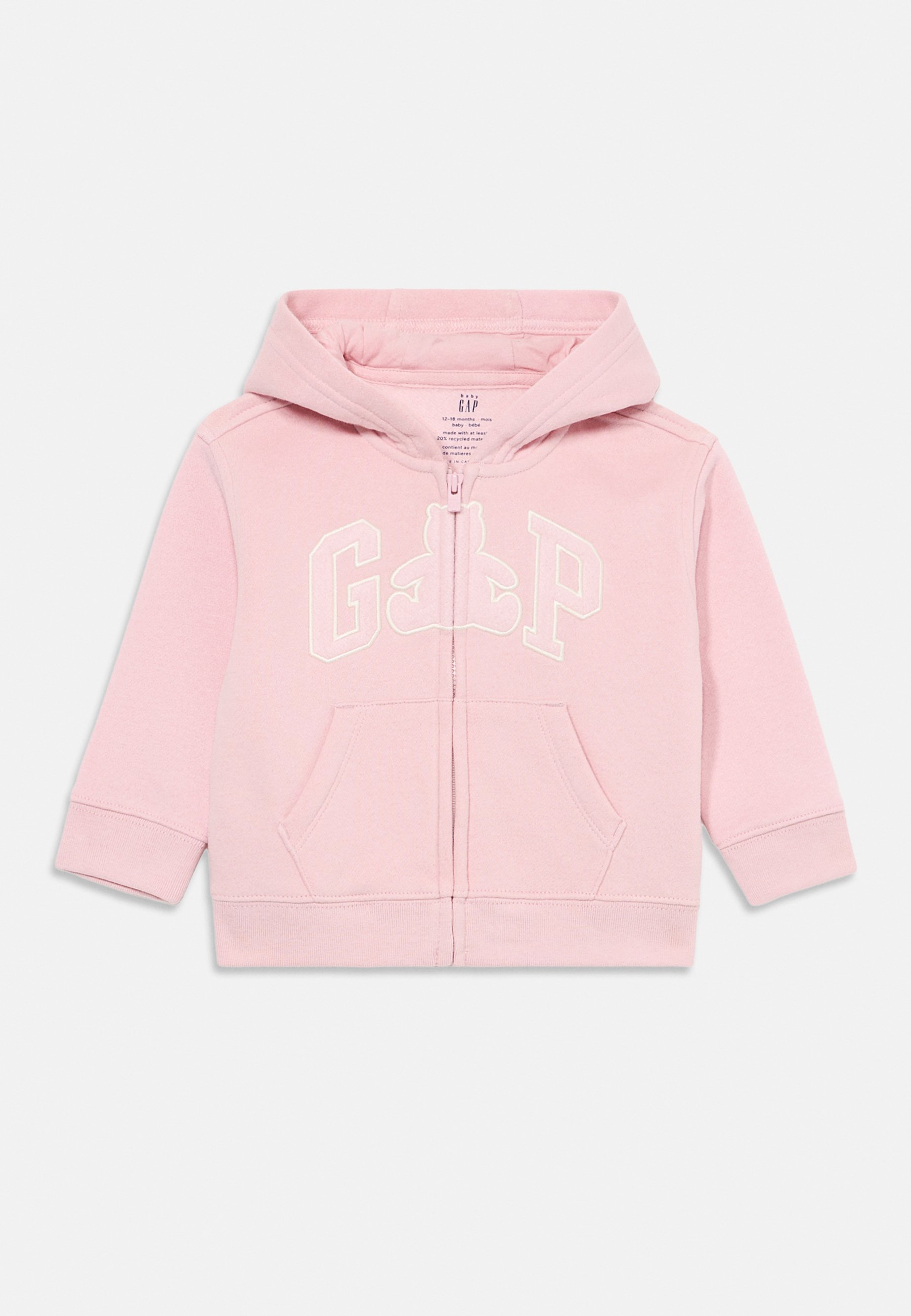 GAP LOGO BABY - Zip-up sweatshirt - pure pink
