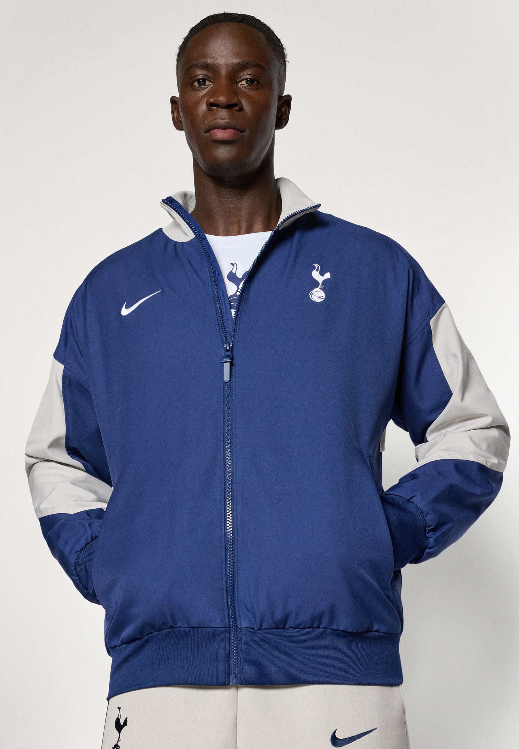Giacca Nike Performance TOTTENHAM HOTSPUR STRIKE ANTHEM - Abbigliamento da club - blu binario, ferro chiaro, bianco