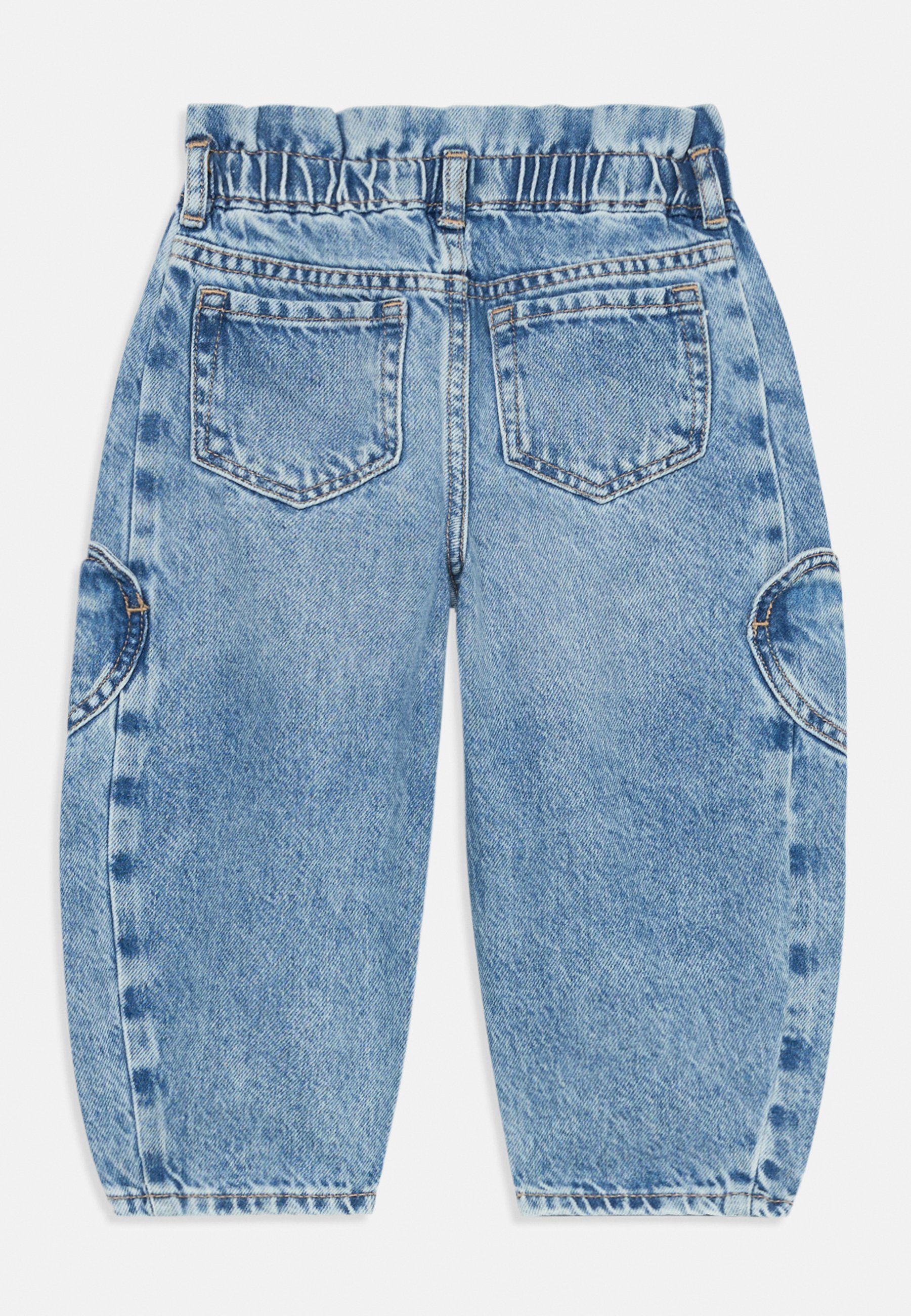 GAP BABYGAP PAPERBAG HORSESHOE JEANS - Relaxte jeans - medium wassing