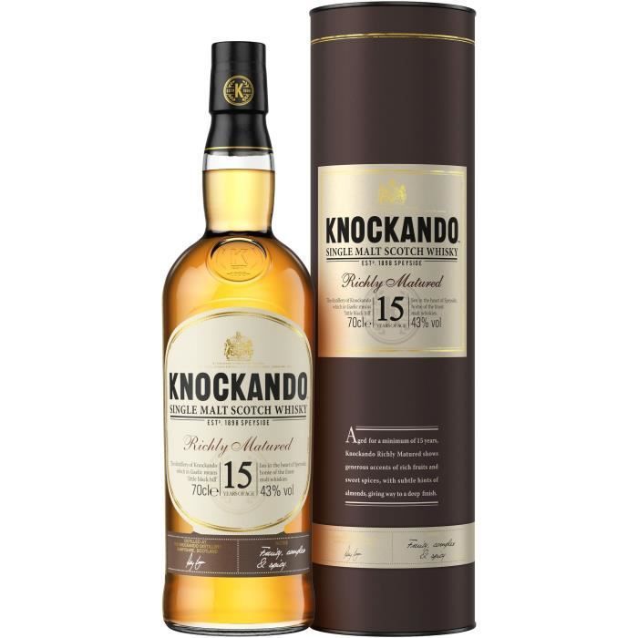 Knockando Single Malt Scotch - Richly Matured Whiskey 15 years - 43.0% Vol. - 70cl