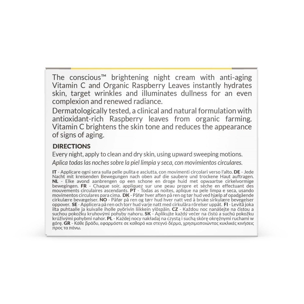 The conscious™ noćna krema s vitaminom C protiv starenja - 50 ml