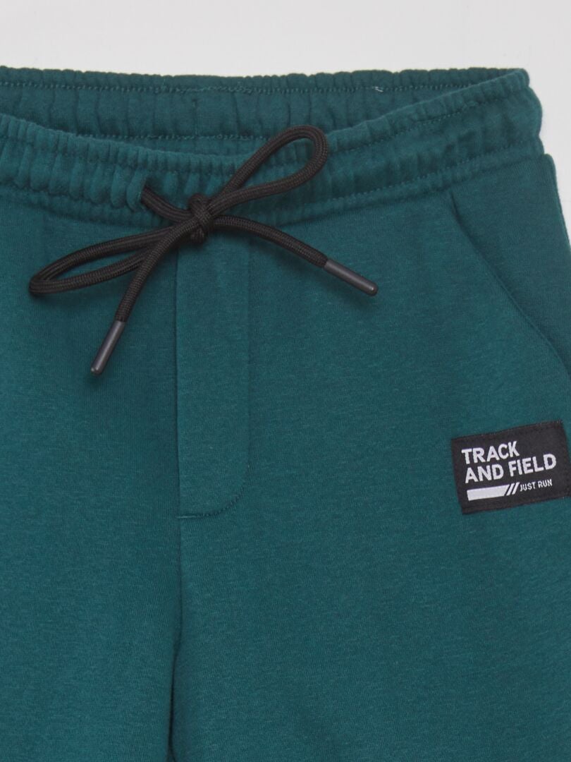 Pantalones deportivos bicolor - VERDE