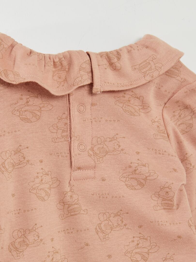 3-delige set: bodysuit, legging en slabbetje - BEIGE