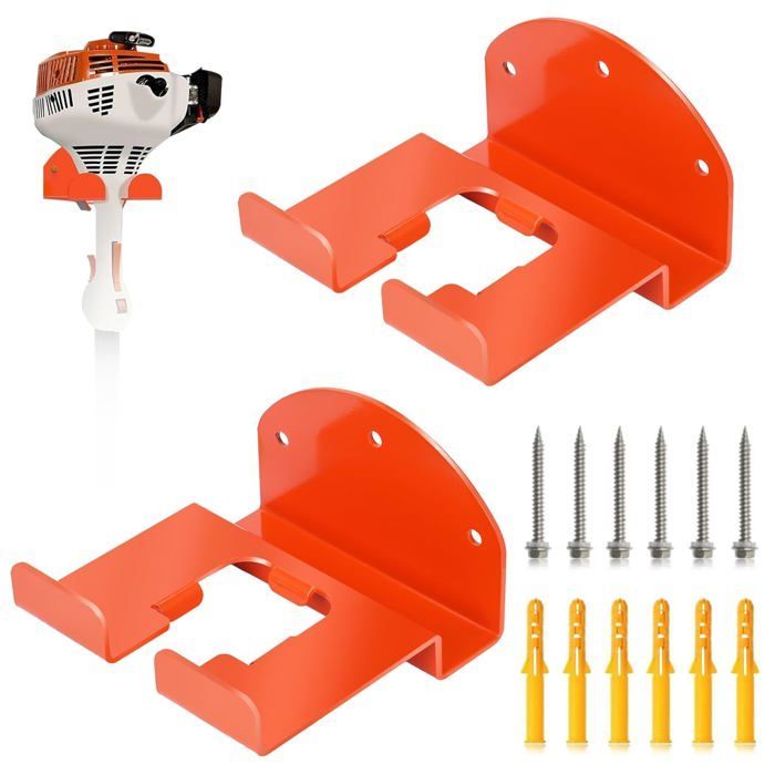Soporte de herramientas de pared ZGEER - 2 piezas - Acero inoxidable - Capacidad de carga de hasta 136 kg (300 lbs) - Montaje en pared