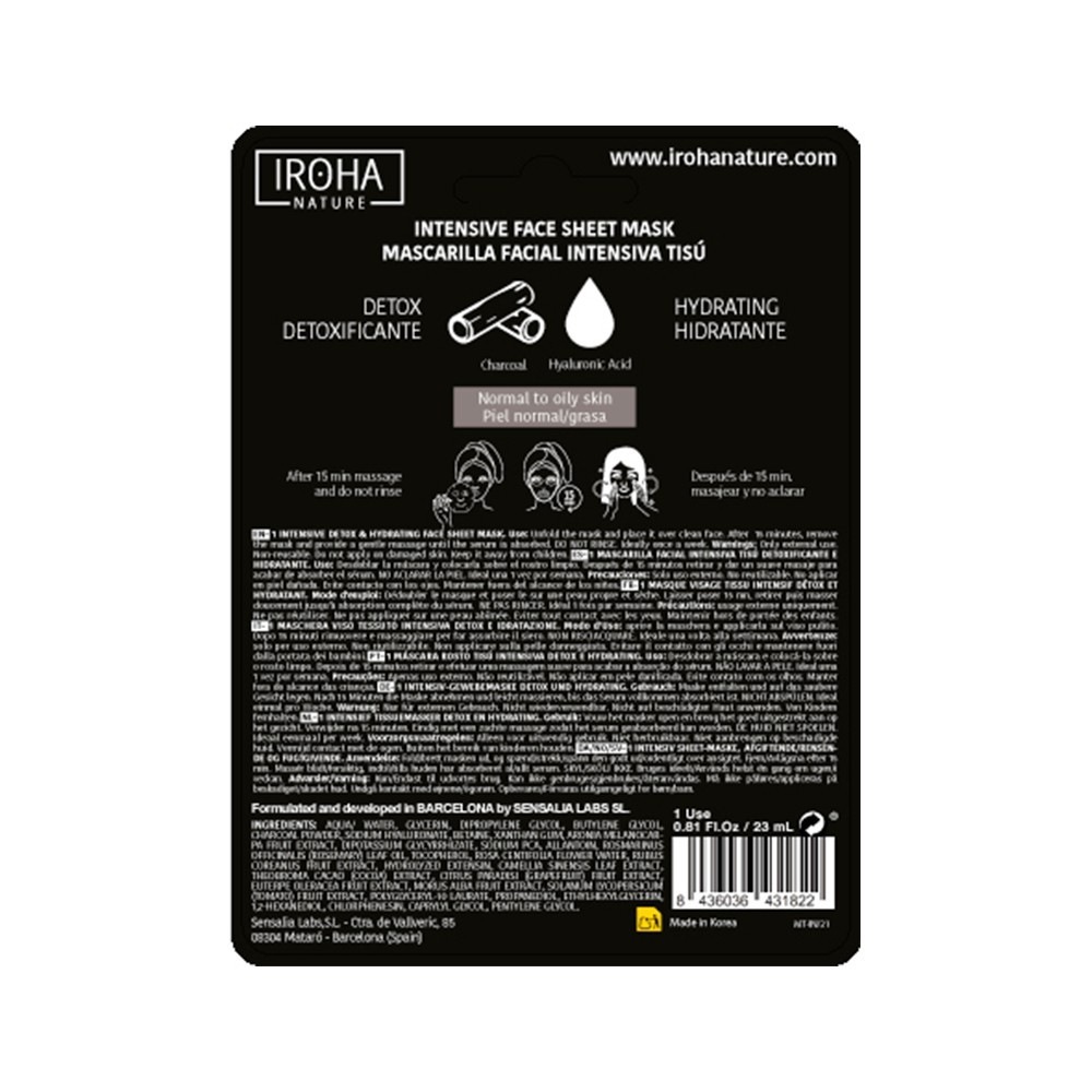 Iroha Black Tissue Mask Detox