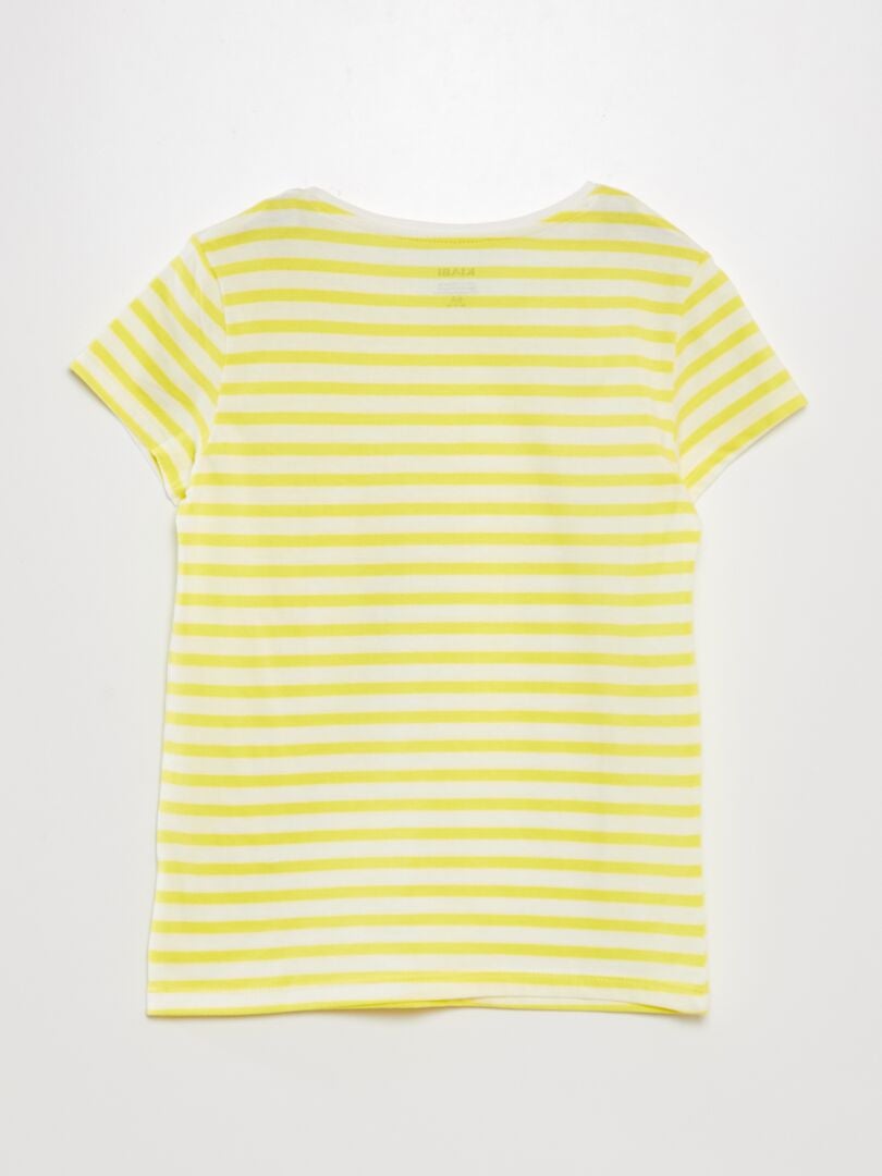Camiseta con estampado marinero - AMARILLA