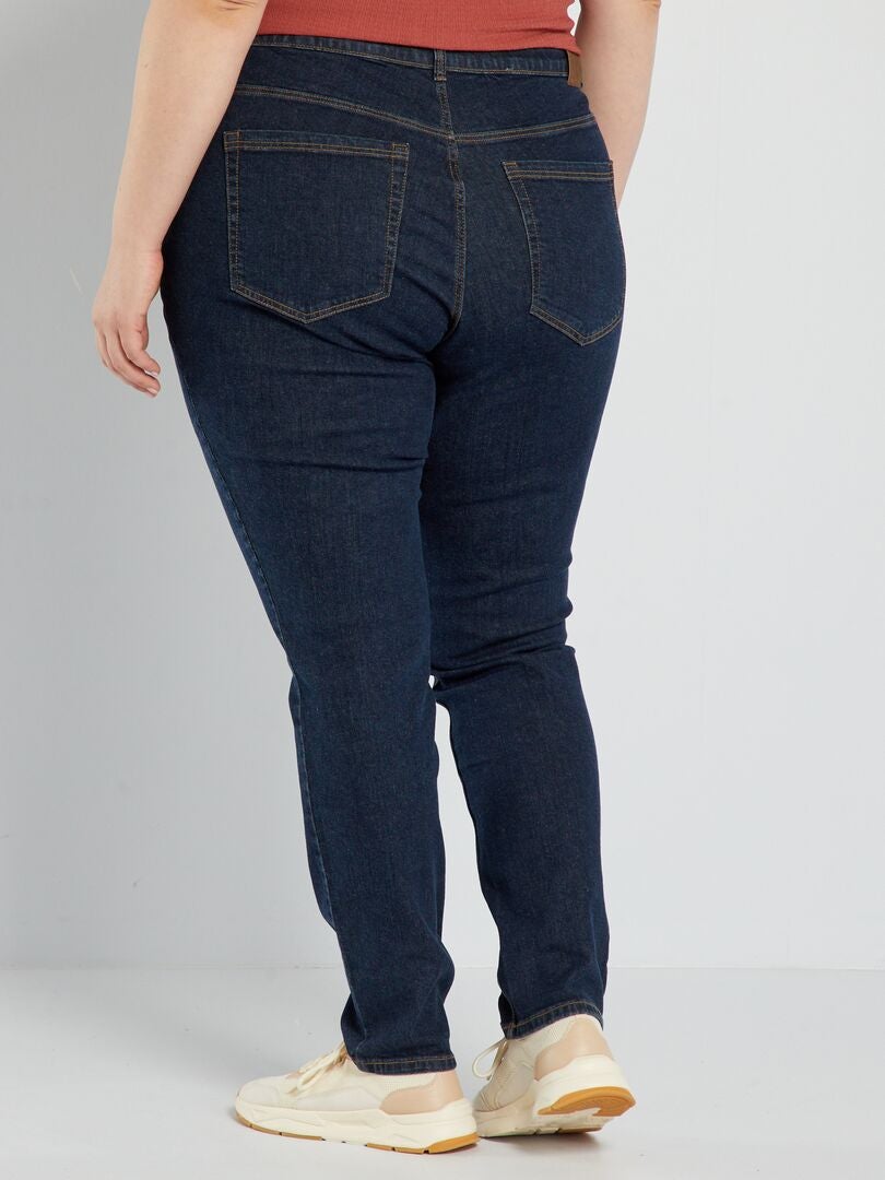 Calça jeans slim de cintura alta - L32 - AZUL