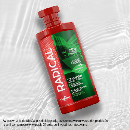 Radikaali vahvistava shampoo heikentyneille ja irtoaville hiuksille 400ml Vahvistava