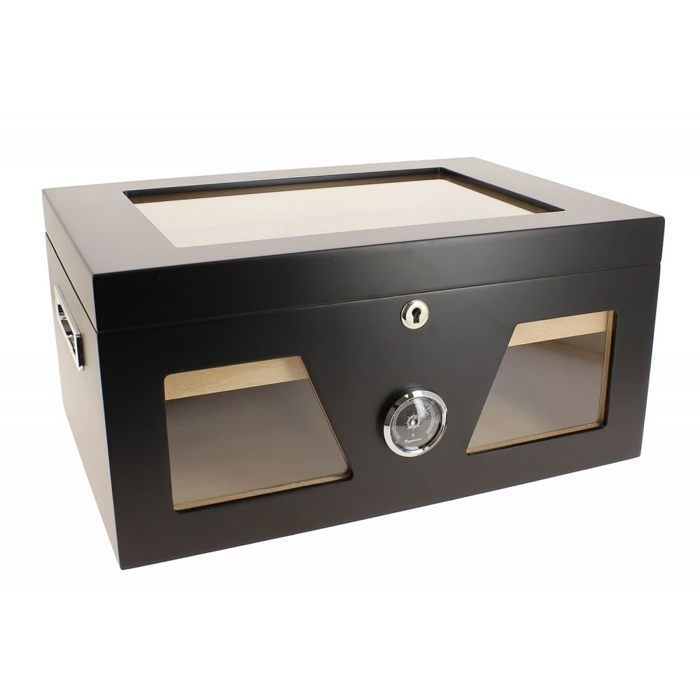 Humidor de puros Giulia con frontal de cristal