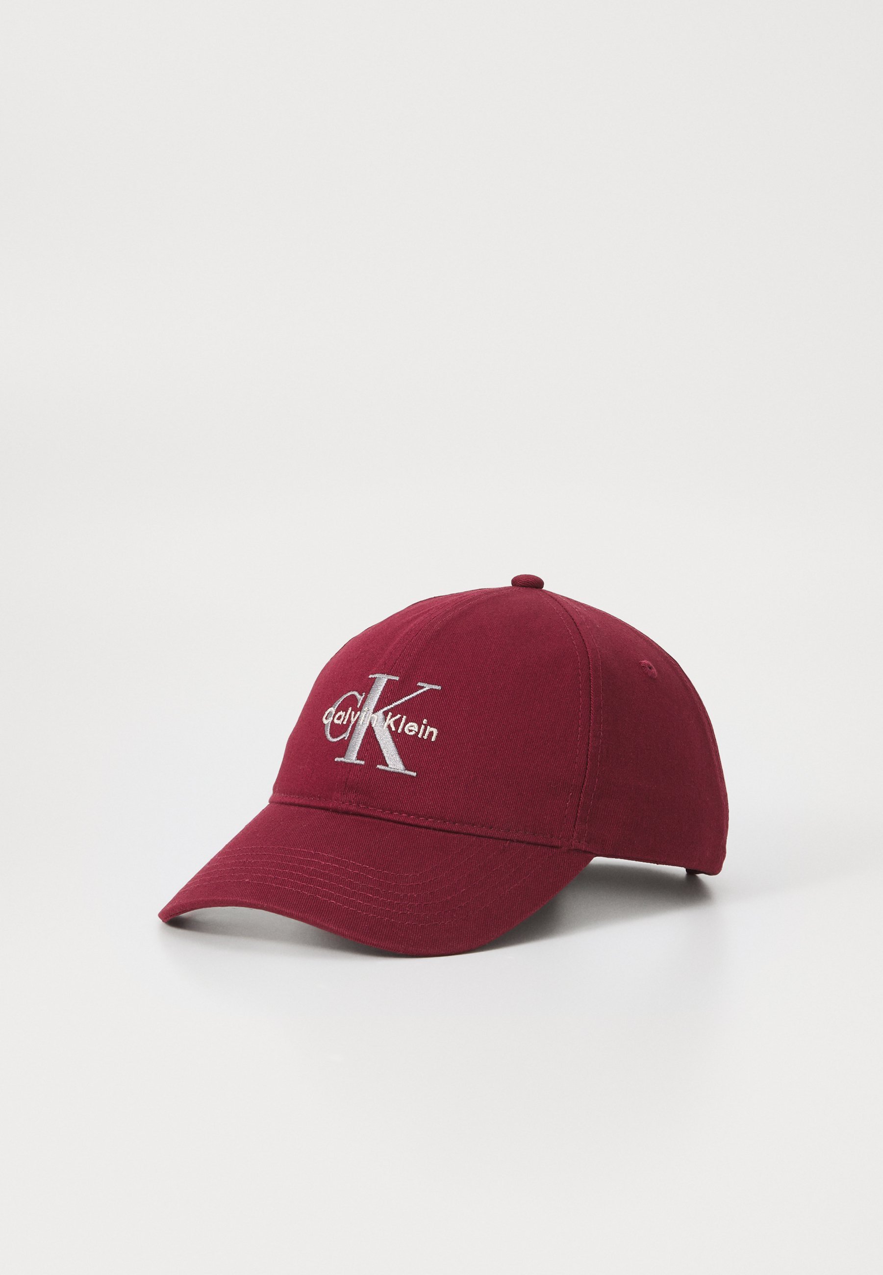 Calvin Klein MONOLOGO GEBORDUURDE BASEBALL - Cap - dieprood