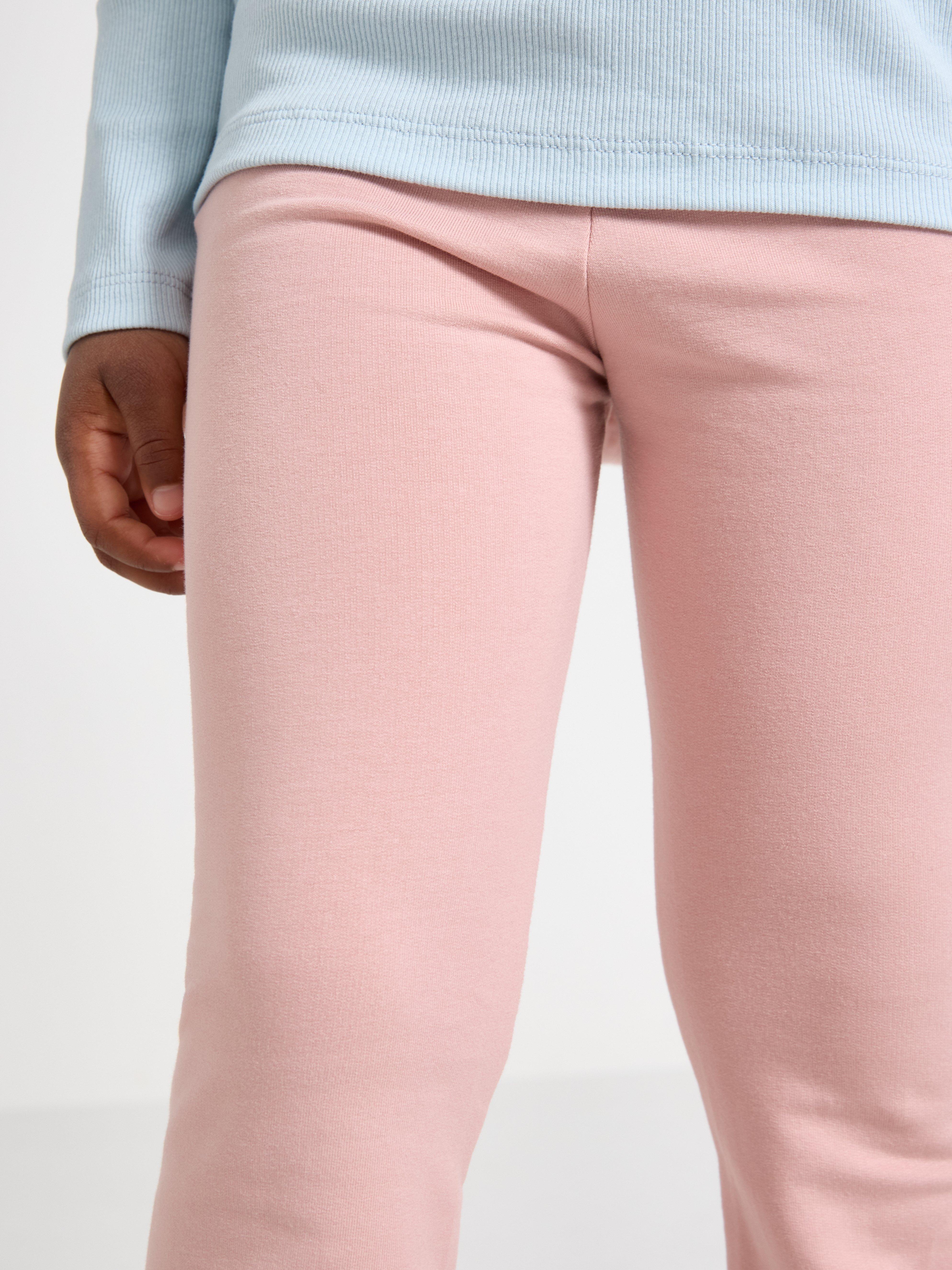 Legíny s rozšířenou podšívkou a kartáčovanou vnitřní stranou, barva Dusty Pink