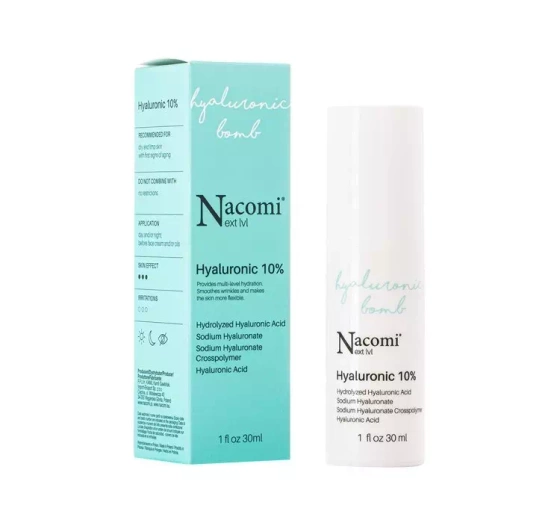 Nacomi Next Level Hyaluronic Bomb kwas hialuronowy 10% serum do twarzy 30 ml