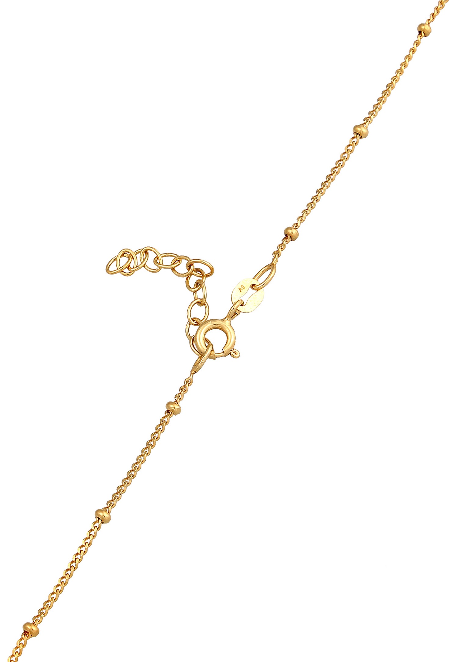 Elli Enfants pendentif coeur boules avec émail en argent sterling 925 plaqué or