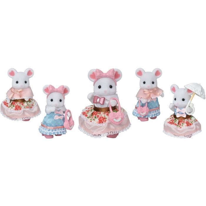 Miniature Figurines - SYLVANIAN FAMILIES - 5540 - The Fashion Suitcase and Big Sister Marshmallow Mouse