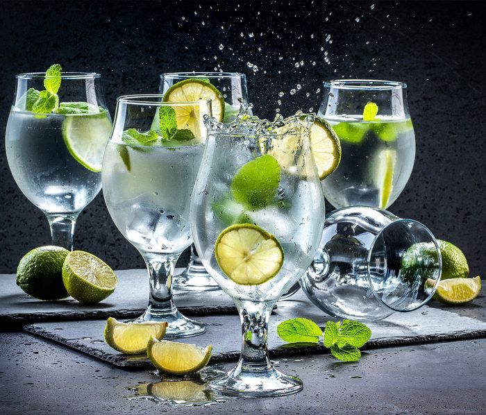 KADAX 6x Verres pour Bière et Gin Tonic Drinks 570ml Ensemble de Verres