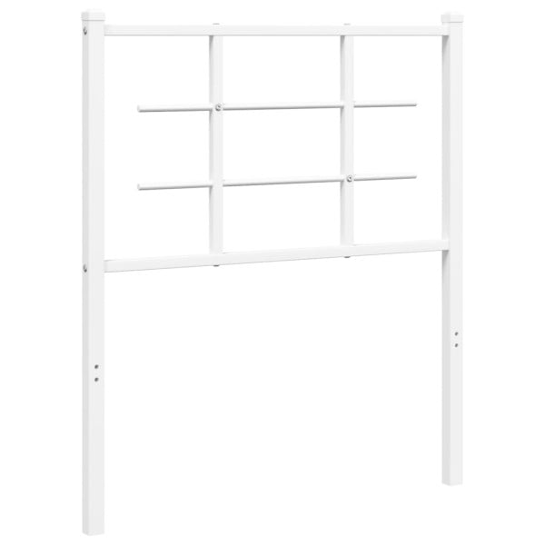 Wezgłowie Biały 80 cm Stal vidaXL