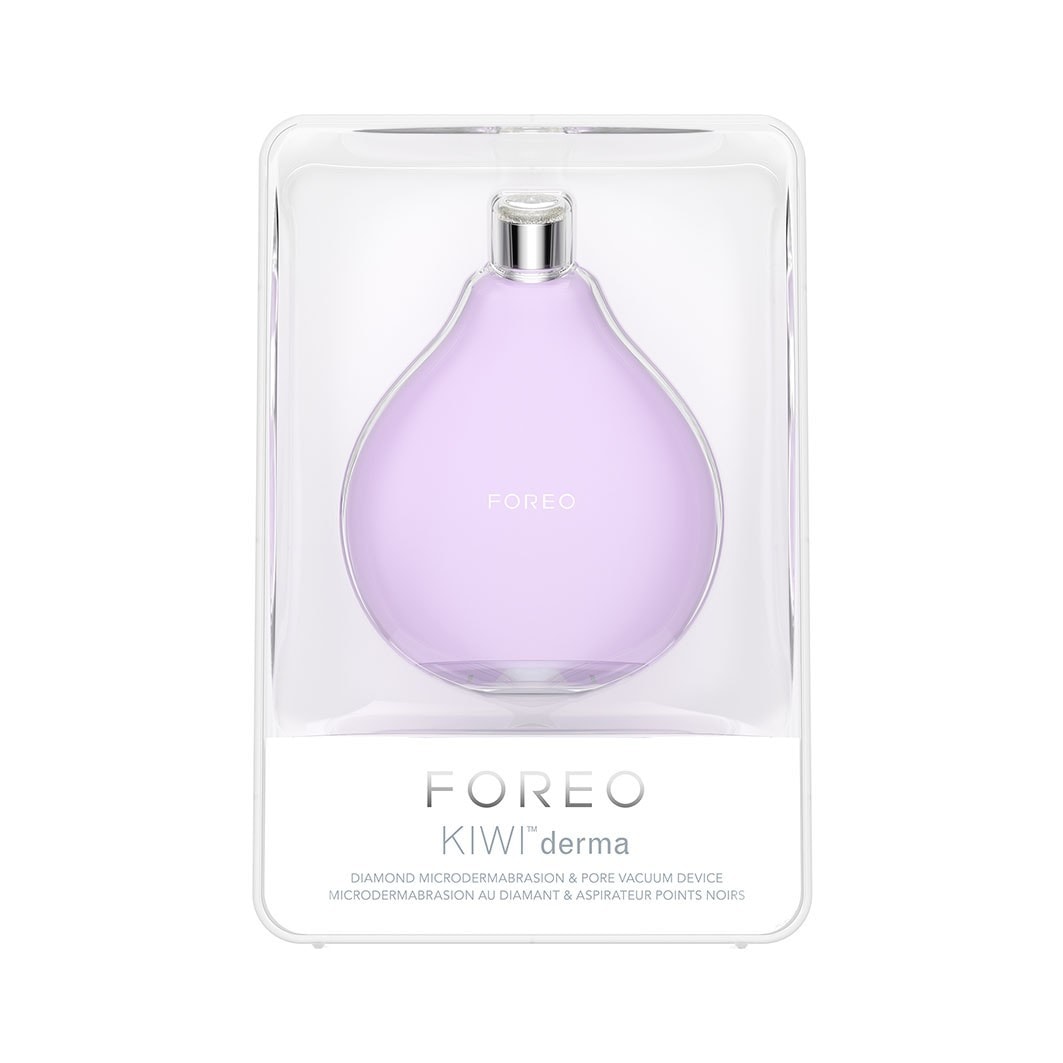Trattamento viso FOREO con dispositivo KIWI™ Derma Diamond per microdermoabrasione e pulizia dei pori -