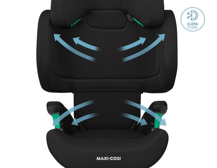 Silla de coche MAXI-COSI Rodifix R i-Size, Grupo 2/3, reclinable, Isofix, color negro auténtico.