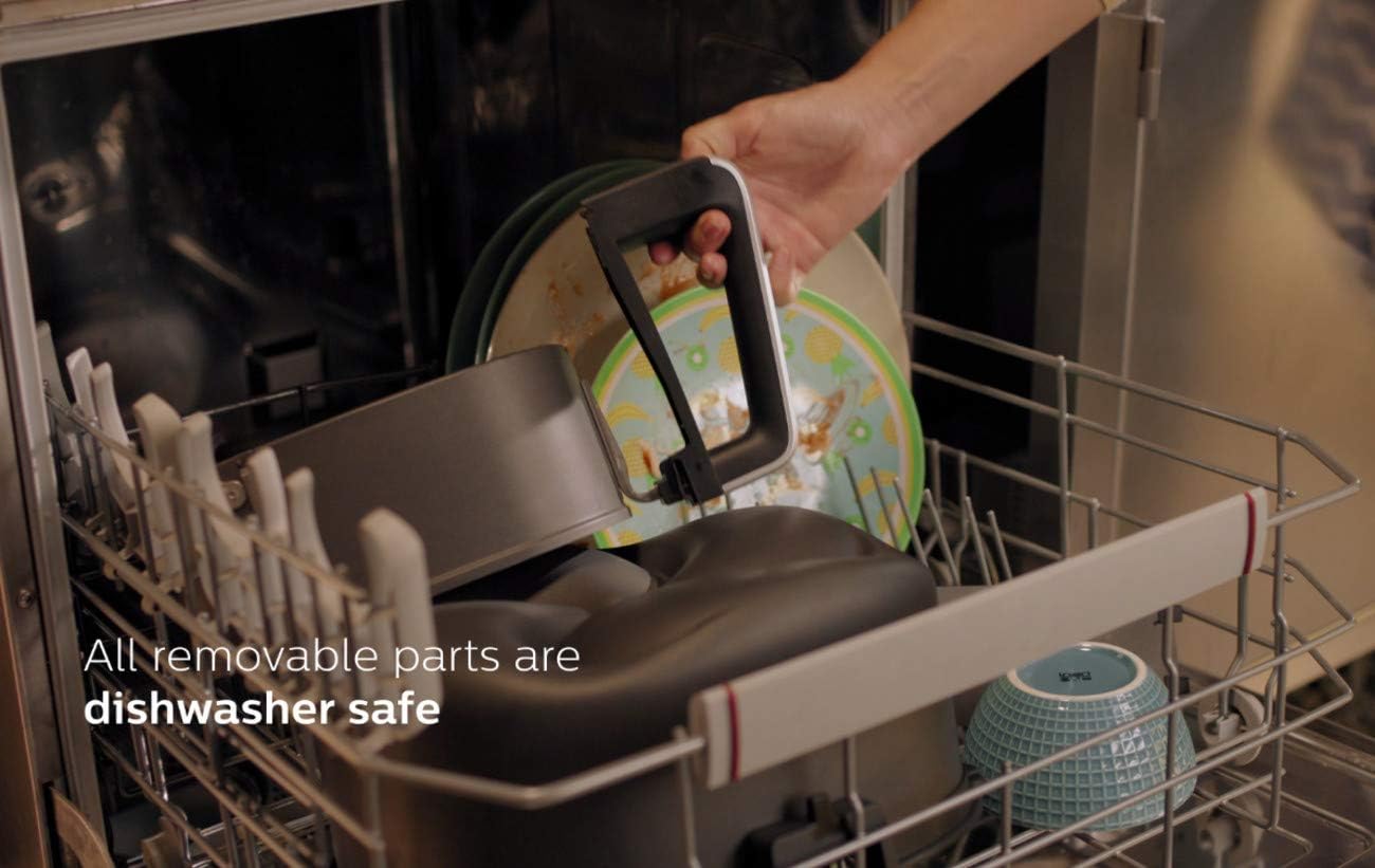 Philips Premium Airfryer XXL mit Fettentfernungstechnologie, Schwarz, HD9630/98