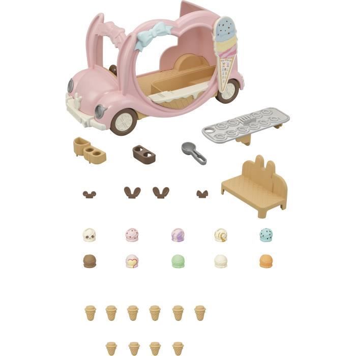 Il venditore di gelati - SYLVANIAN FAMILIES - 5651 - All'aperto - Rosa - Età 3+