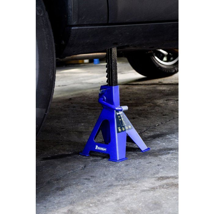 Maxi 2T ratchet axle stands, height 280 to 415mm - MICHELIN - Quick and easy locking with lever + safety pin