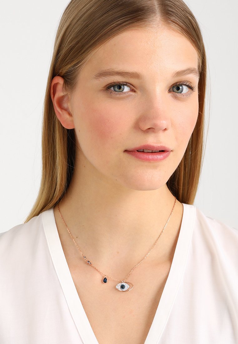 Collana con ciondolo Swarovski SIMBOLICA OCCHIO DI MALE - color argento