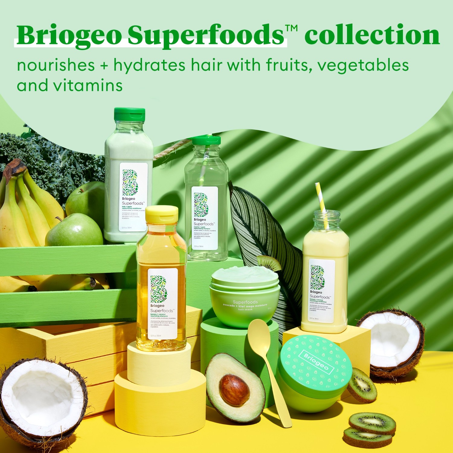 Briogeo Superfoods™ Matcha + Apple Hair Shampoo – 369 ml