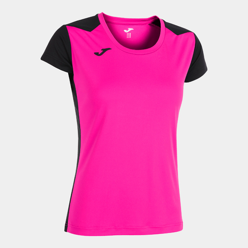  Camiseta Manga Corta Joma Record Ii Rosa Flúor Negro