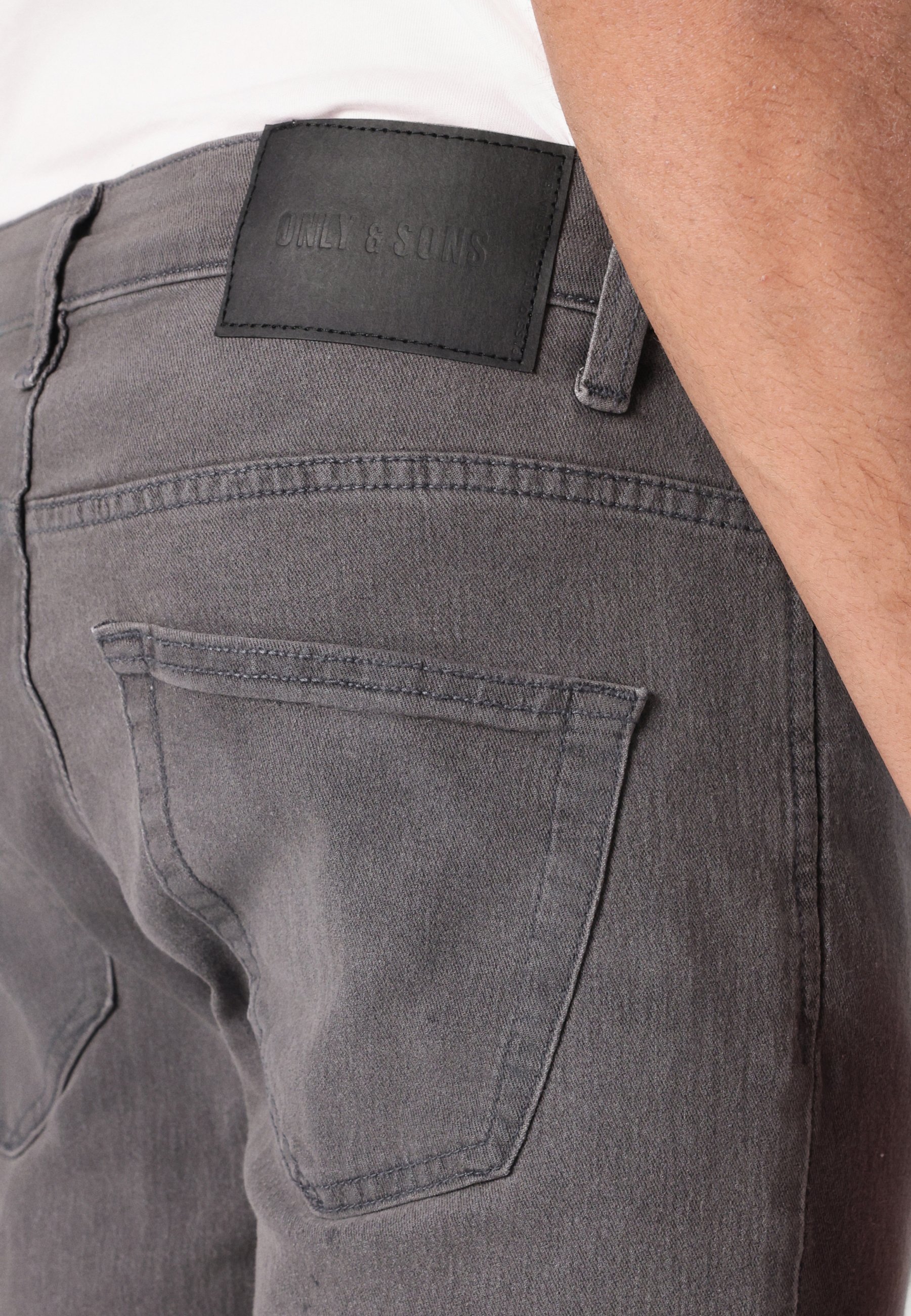 Only & Sons ONSLOOM - Džínsy slim fit - sivá džínsovina