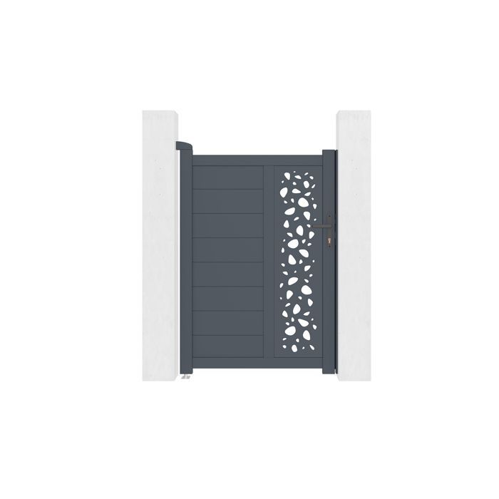 Puerta - Casanoov - SUNNY - 1 m de altura (145 cm) - Aluminio - Gris antracita