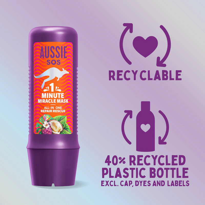 Aussie 1 Minute Miracle Repair Rescue Intensief voedend masker voor droog en beschadigd haar