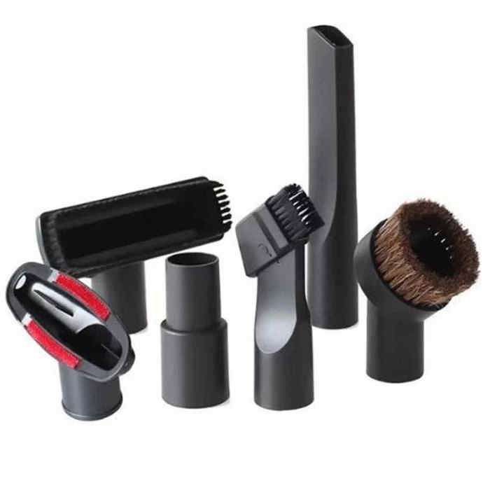 Lot de 6 accessoires universels pour aspirateur, embouts et brosses de nettoyage complets