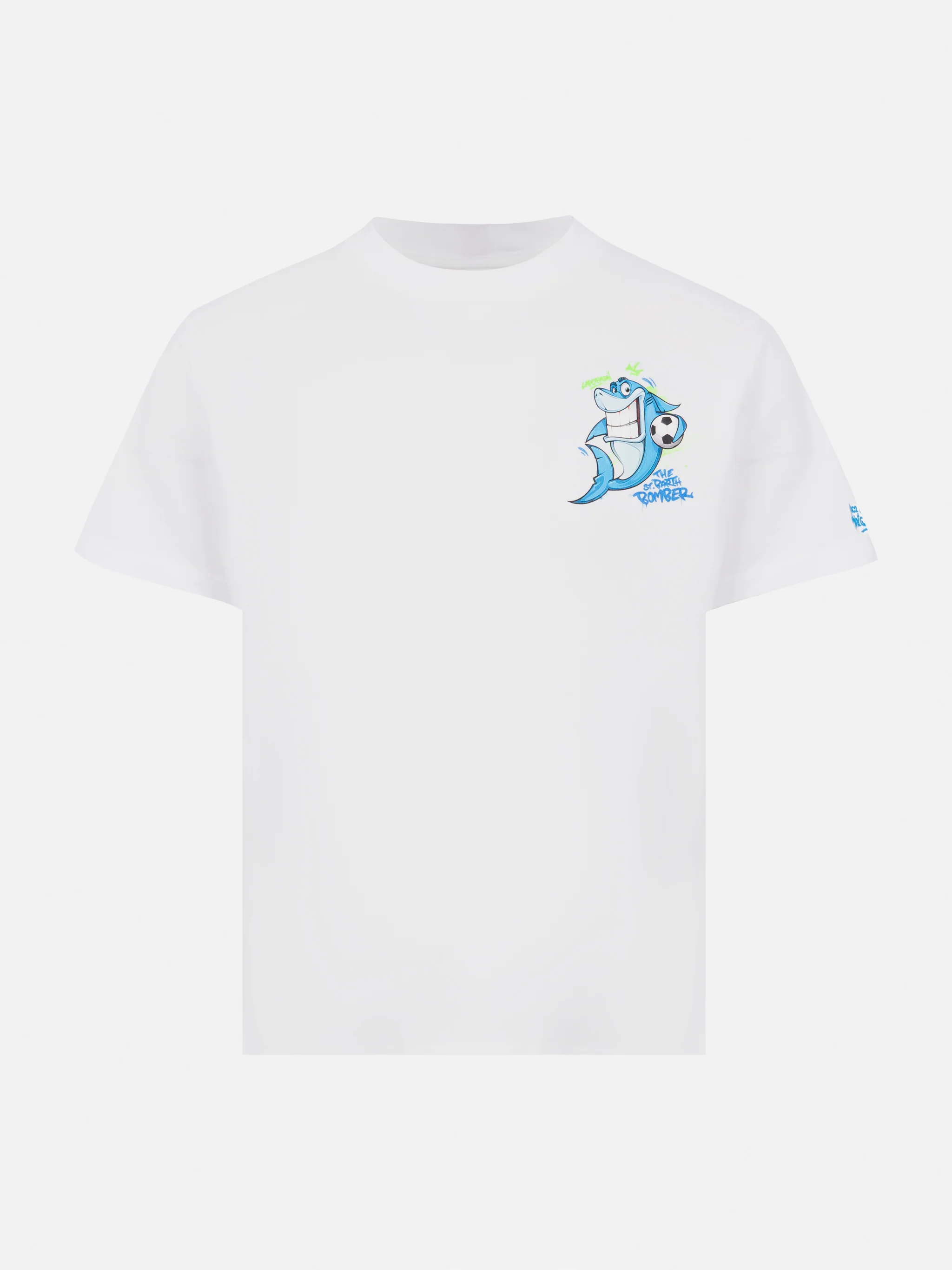 T-shirt in cotone con stampa Cryptopuppets squalo | CRYPTOPUPPETS SPEC