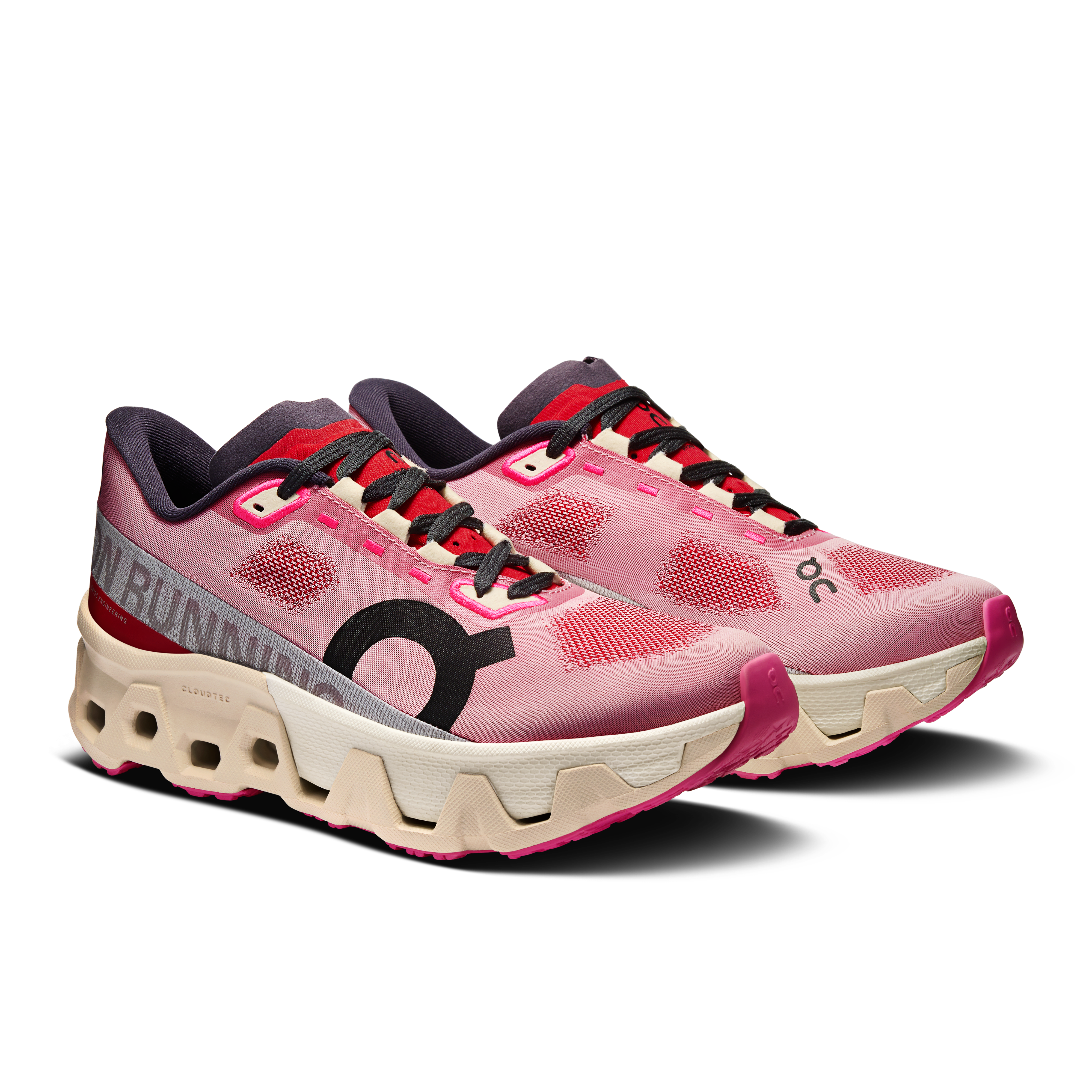 On Dames Cloudmonster Hyper Rood | Crème
