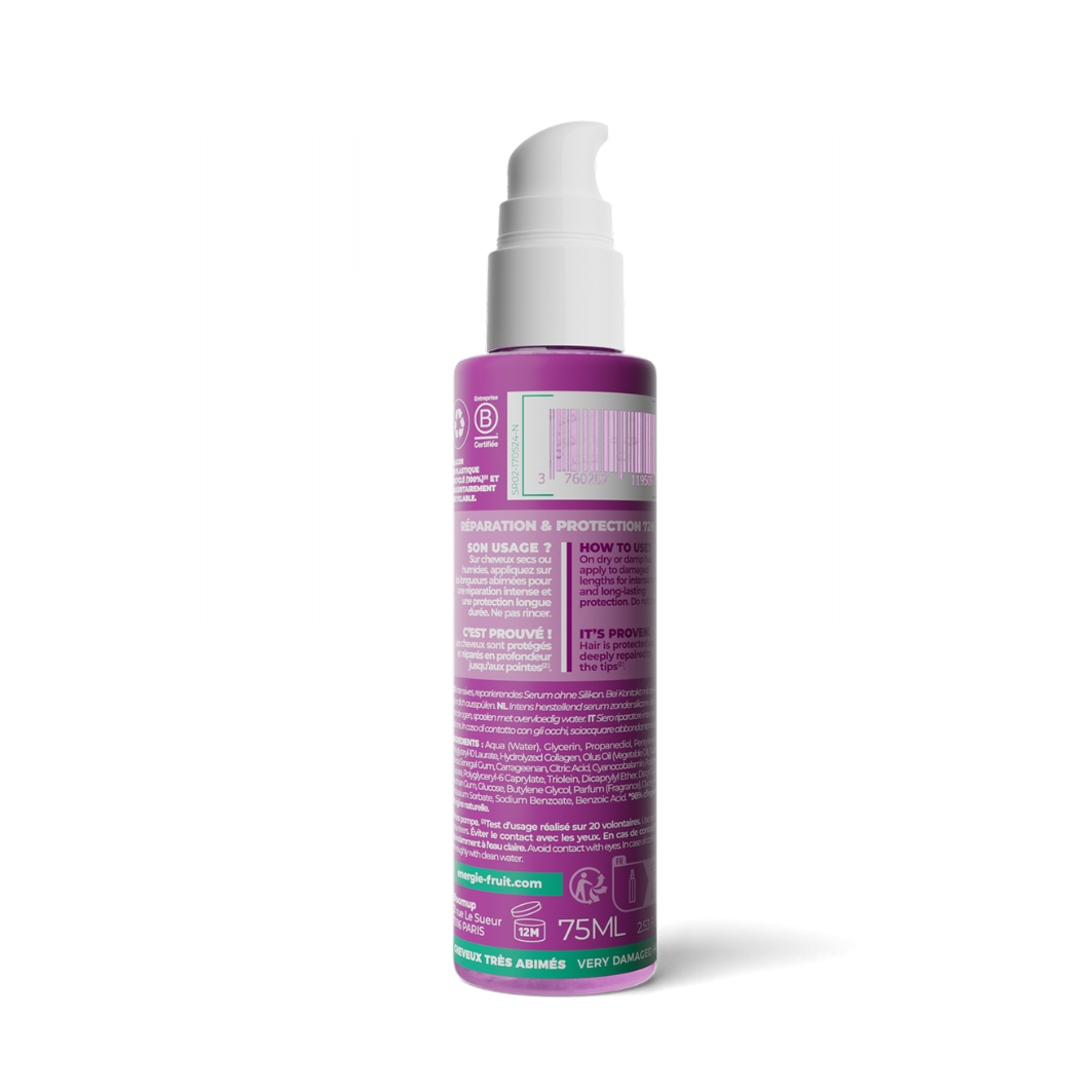 Energie Fruit serum capillaire sos reparation intense - cheveux tres abimes - collagene vegetal