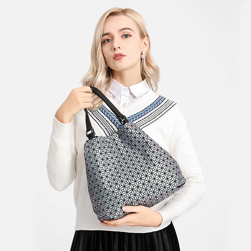 Sac seau femme en silicone, sac bandoulière grand format géométrique, sac en PU de marque de luxe pour femme WLHB2549