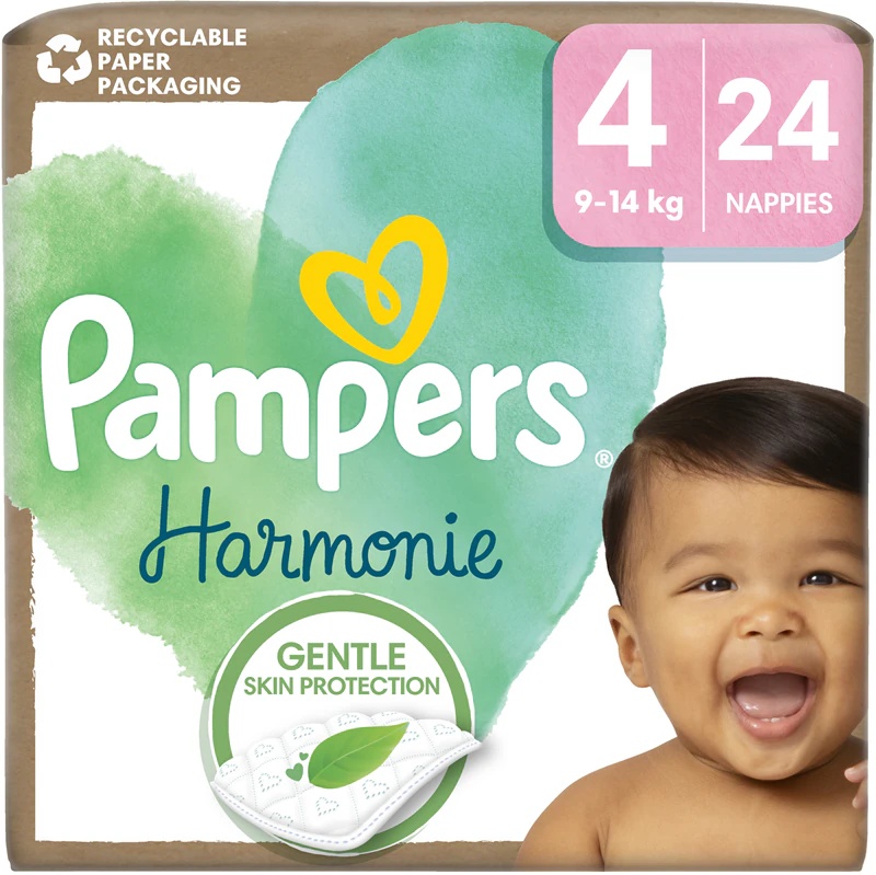 Pampers Harmonie vienreizējās lietošanas autiņbiksītes, 4. izmērs