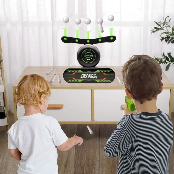 Elektrisch zwevend doelwit - Nerf schietspel - 1 doelwit - 2 blasters - 10 zwevende balletjes