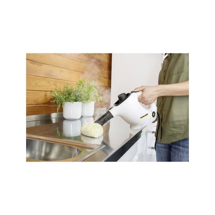 Limpiador a vapor - KARCHER - SC 1 - Presión de 3 bares - 1200 W - Compacto y ligero