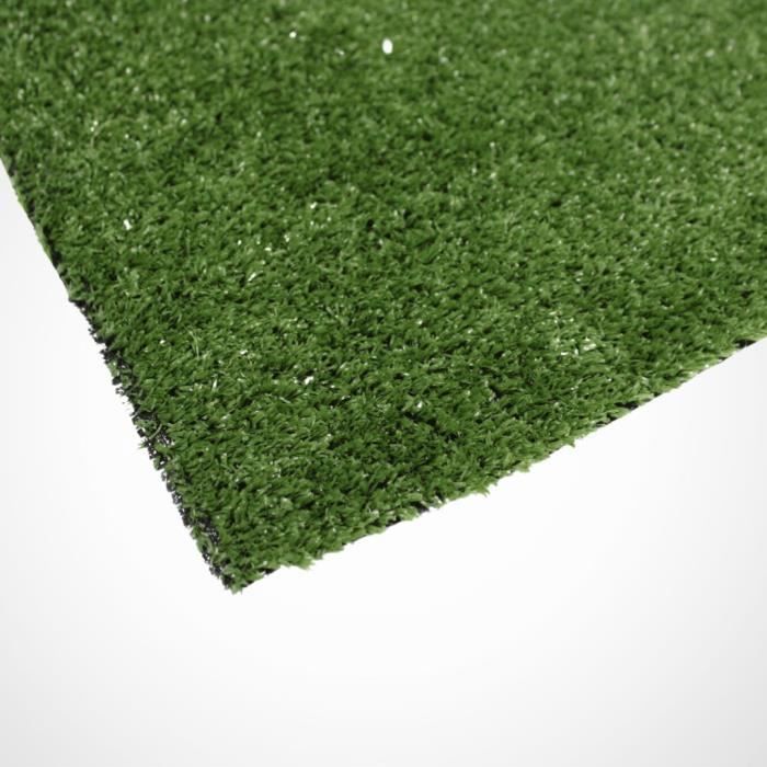 Césped sintético | 2 x 5 m (ancho x largo) | 7 mm de grosor | Liso | Esponjoso | Jardín exterior | Tipo alfombra