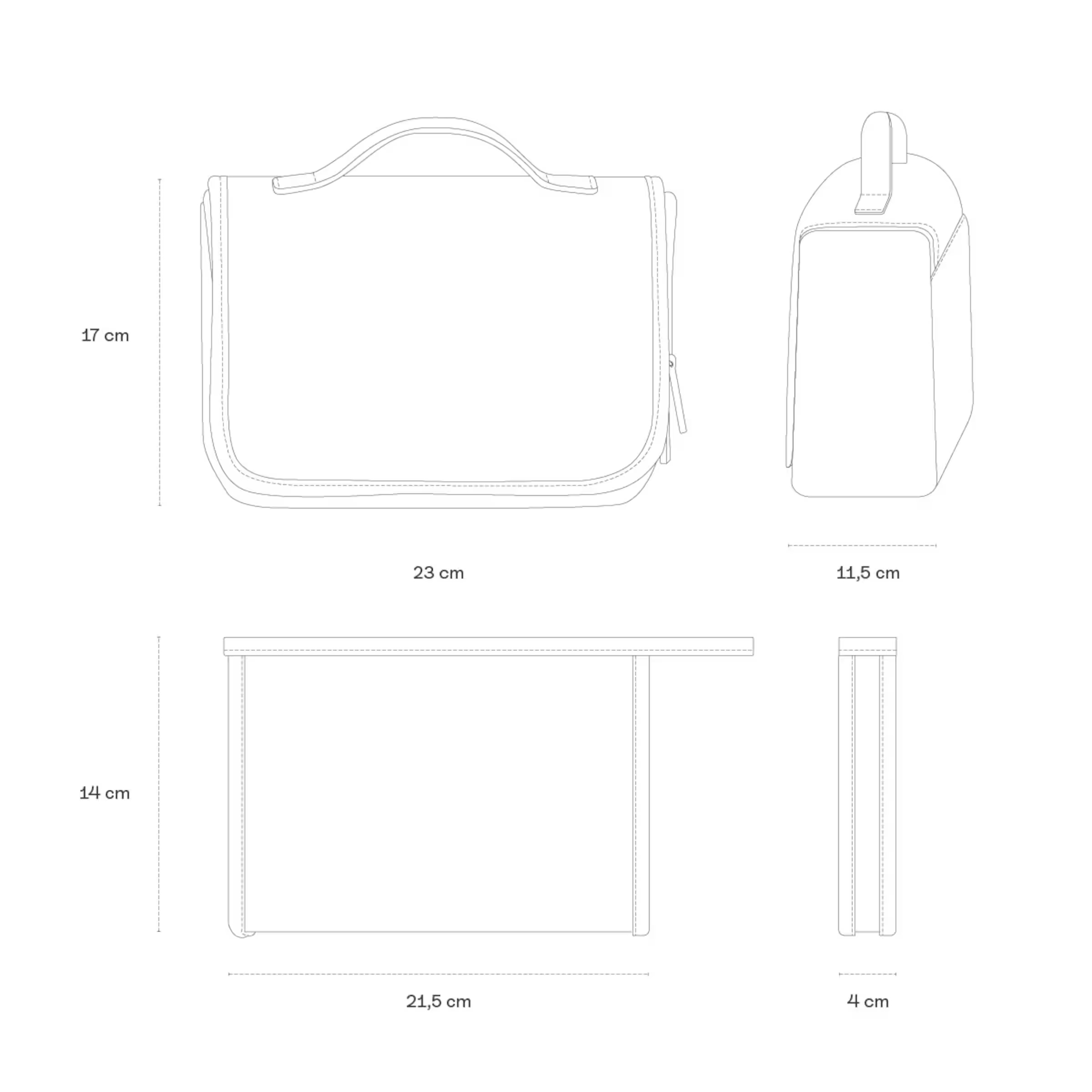 Trousse de toilette Bali entièrement noire par Mariefeandjakesnow