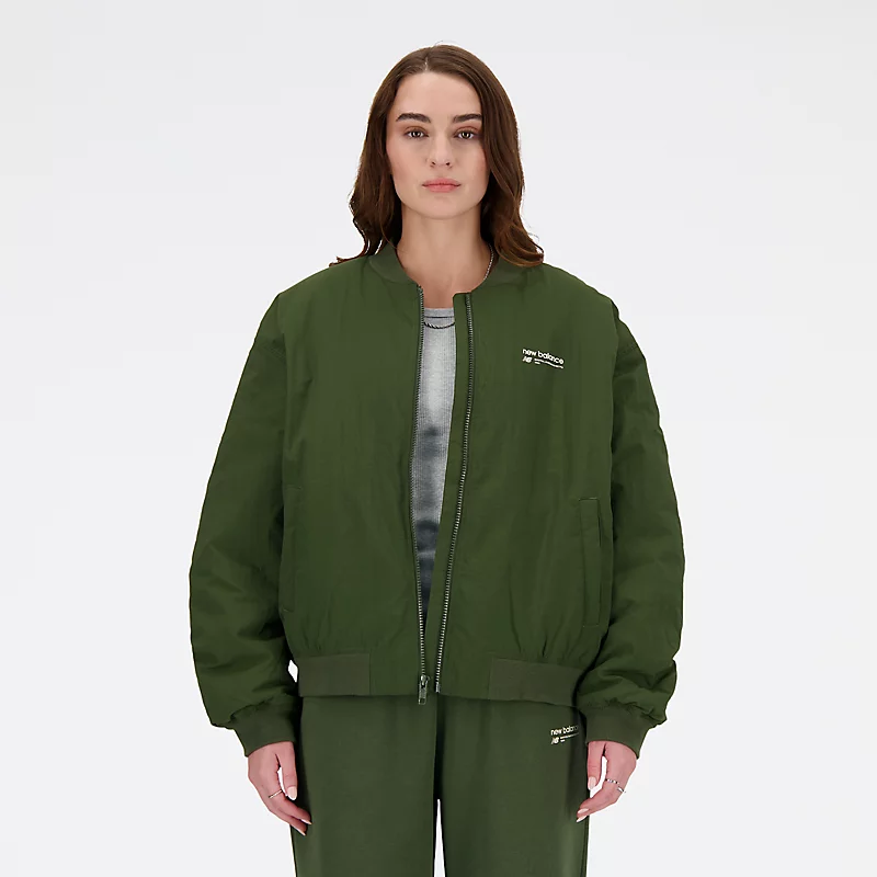 Jaqueta Bomber Feminina Linear Heritage Woven - KOMBU