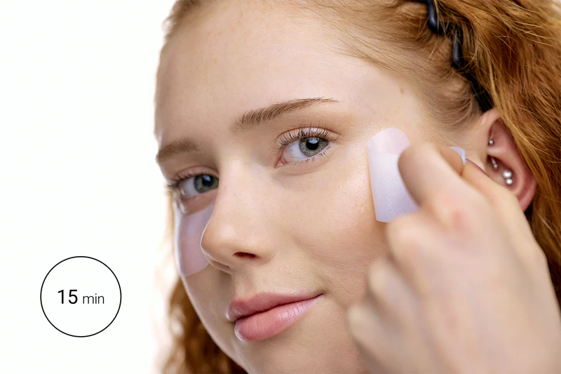Notino sada očních náplastí proti stárnutí z biocelulózy s koenzymem Q10 a retinylpalmitátem, protivrásková maska pro oční okolí
