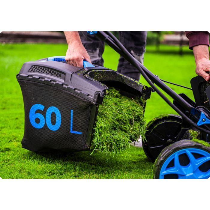 HEXWELT Tondeuse Thermique HW-KS-200 | 200cc | 5,1 CV | Lame 51 cm |Autotractée | Éjection bac 60 L et mulching | Hauteur réglable|