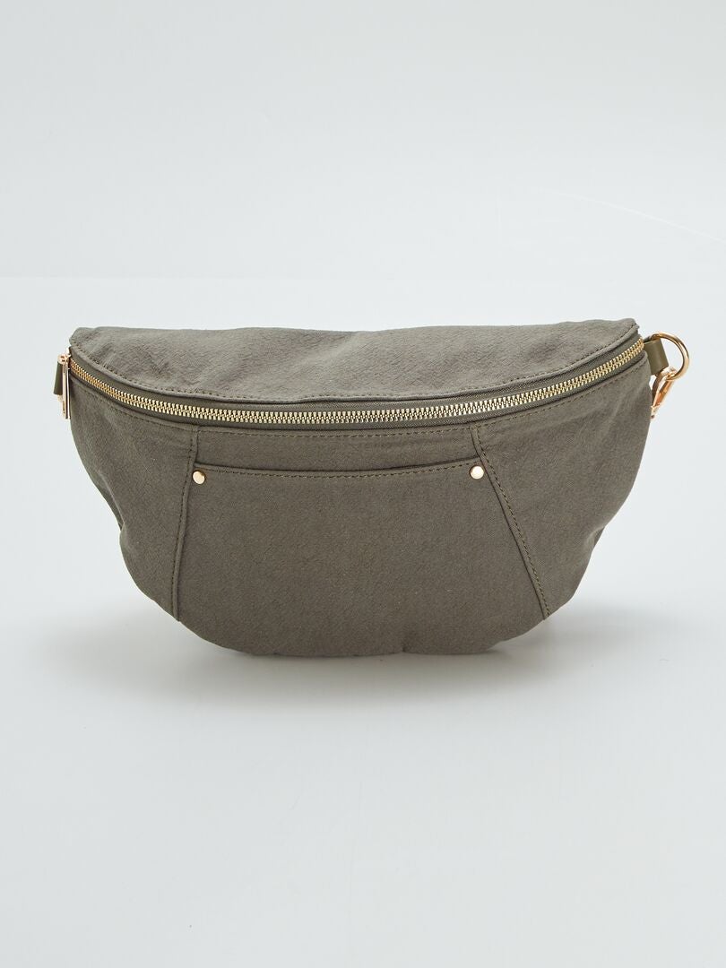Nerka z imitacji lnu - KHAKI