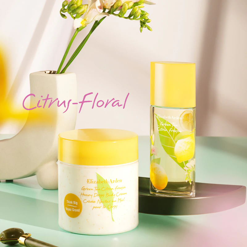 Creme corporal Elizabeth Arden Chá Verde, Cidra e Frésia para mulheres